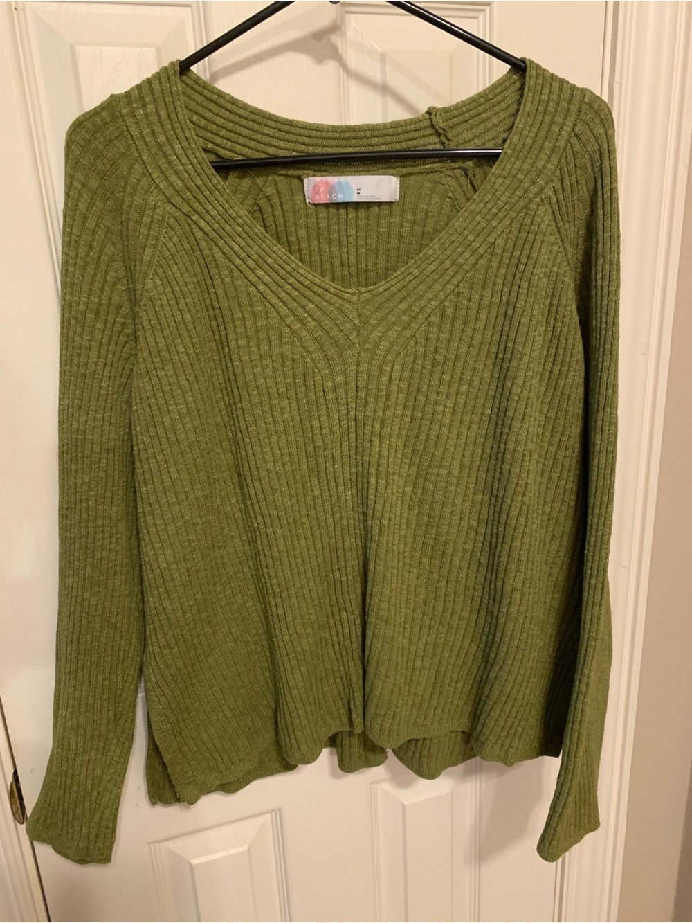 FP Beach by Free People All 4 Season Sweater Oversized Med Long Sleeve